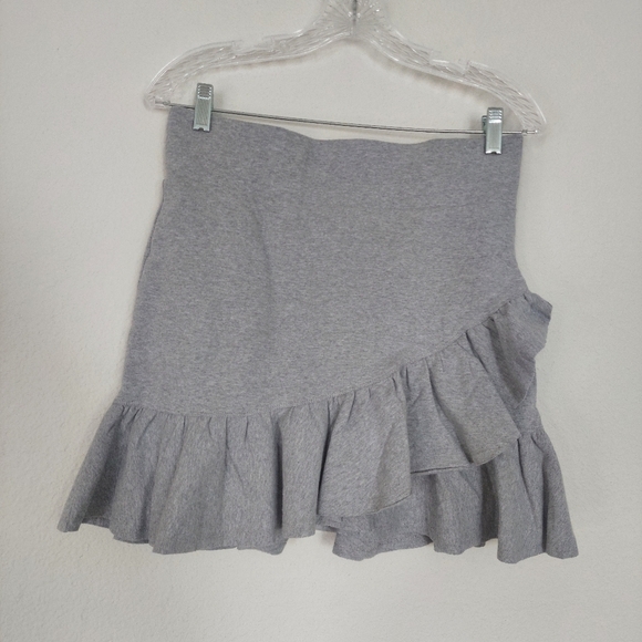 Ella & IL Gray Ruffled Jul Skirt Size Small NWT - Picture 3 of 10